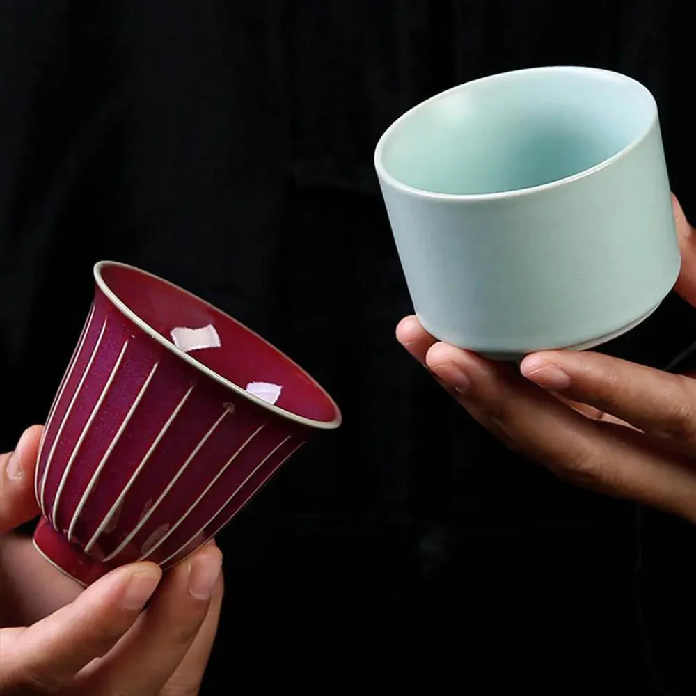 Coffret Asiatique de 5 Tasses à Thé - Image 3